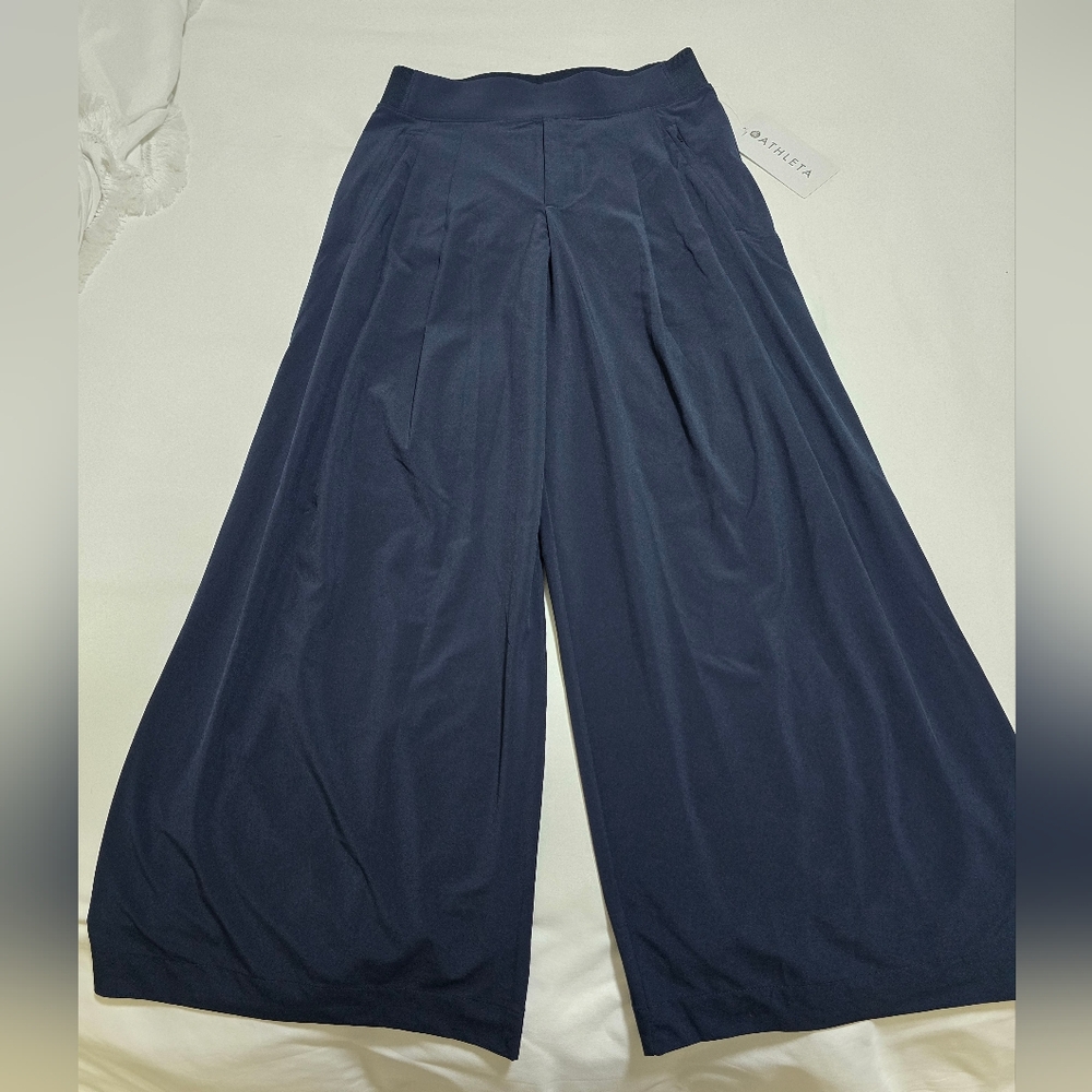 Athleta Brooklyn Heights Pleated Wide Leg Pant 2P